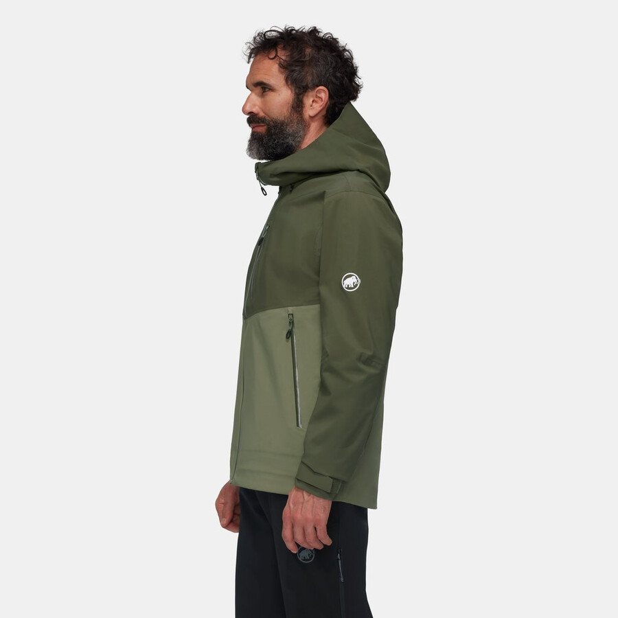 alto guide hs kapuzenjacke herren sumpf-dunkelsumpf