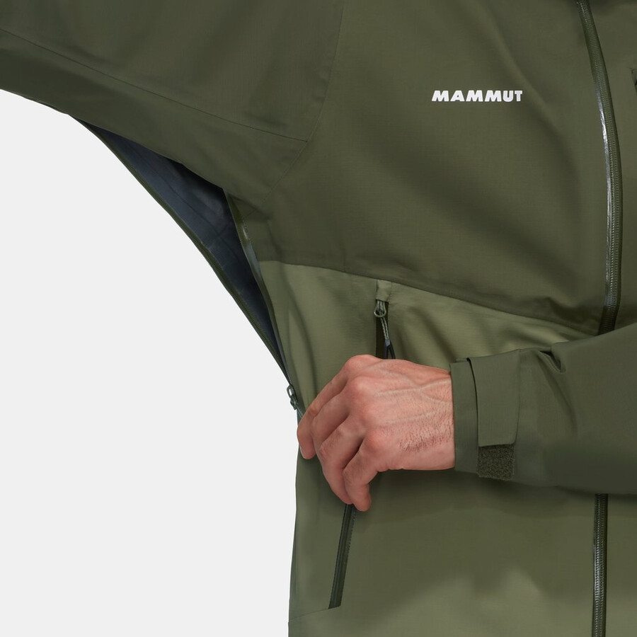alto guide hs kapuzenjacke herren sumpf-dunkelsumpf
