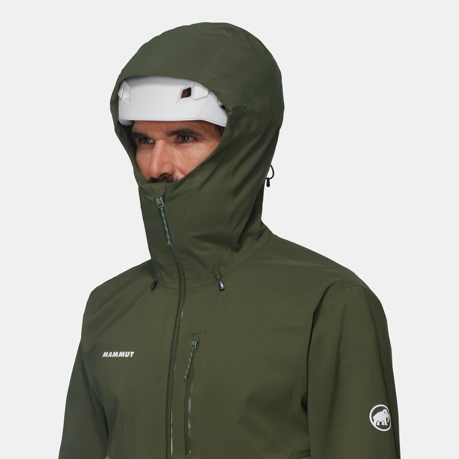 alto guide hs kapuzenjacke herren sumpf-dunkelsumpf