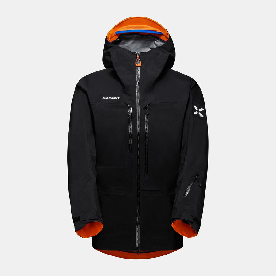 eiger free advanced hs kapuzenjacke herren schwarz