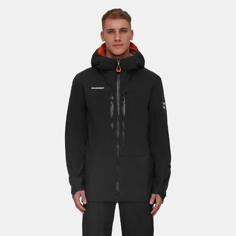 eiger free advanced hs kapuzenjacke herren schwarz