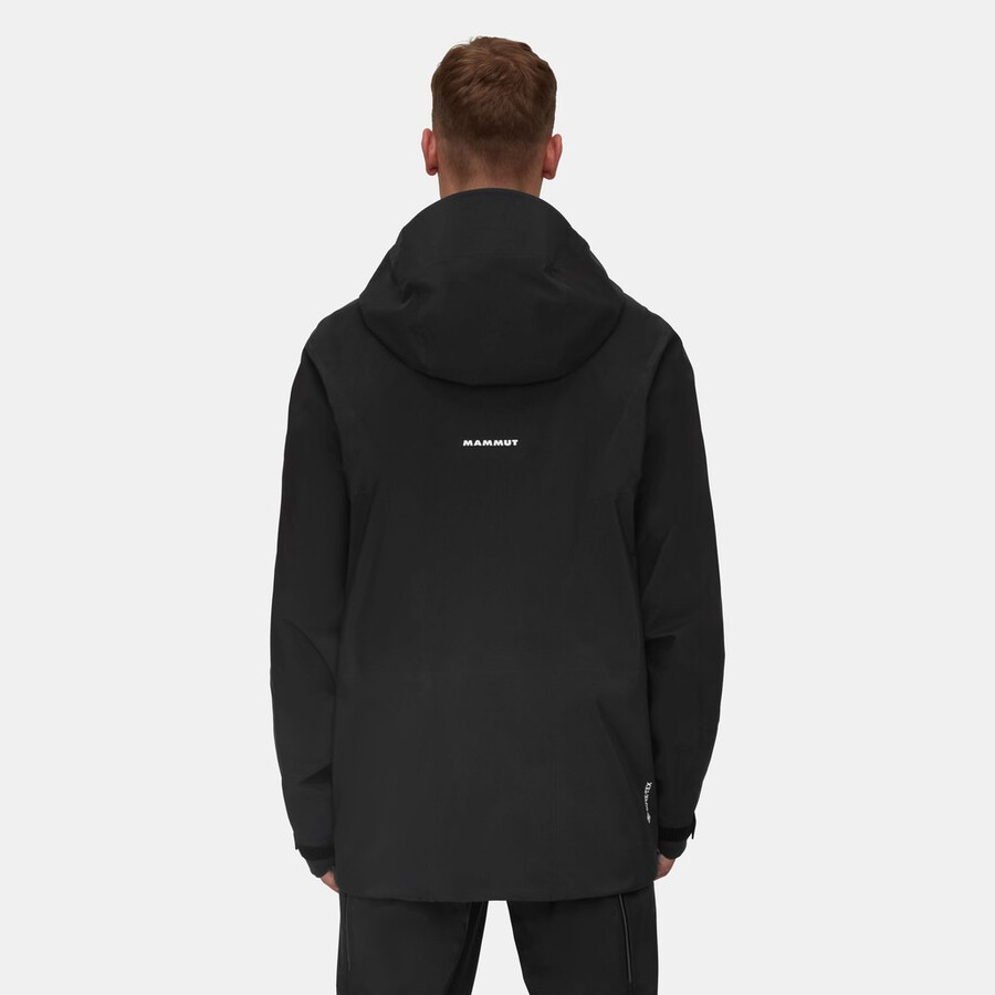 eiger free advanced hs kapuzenjacke herren schwarz