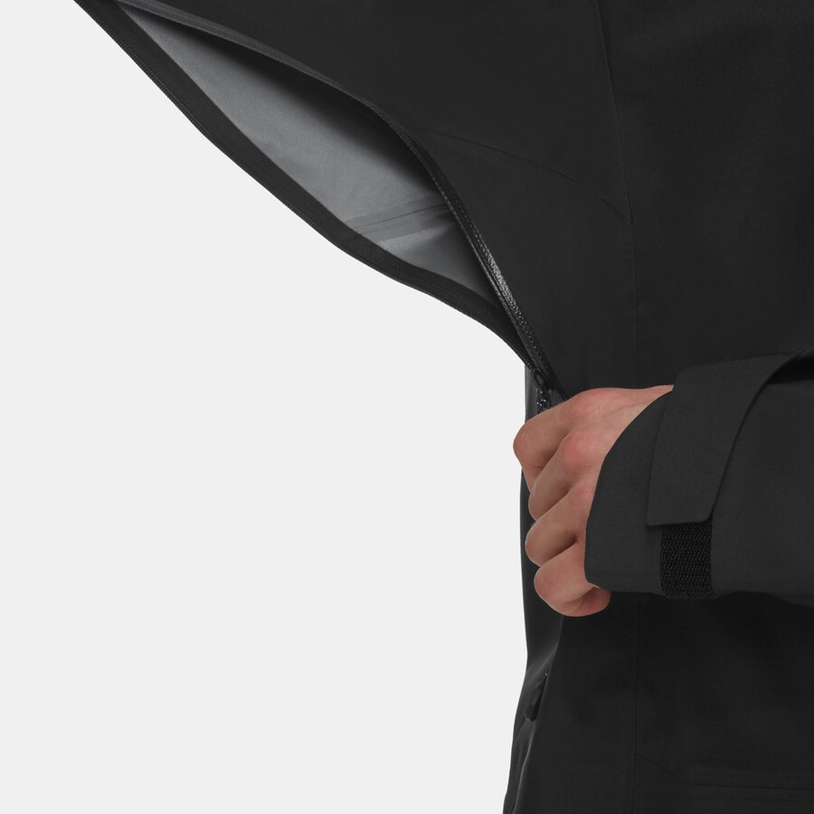 eiger free advanced hs kapuzenjacke herren schwarz