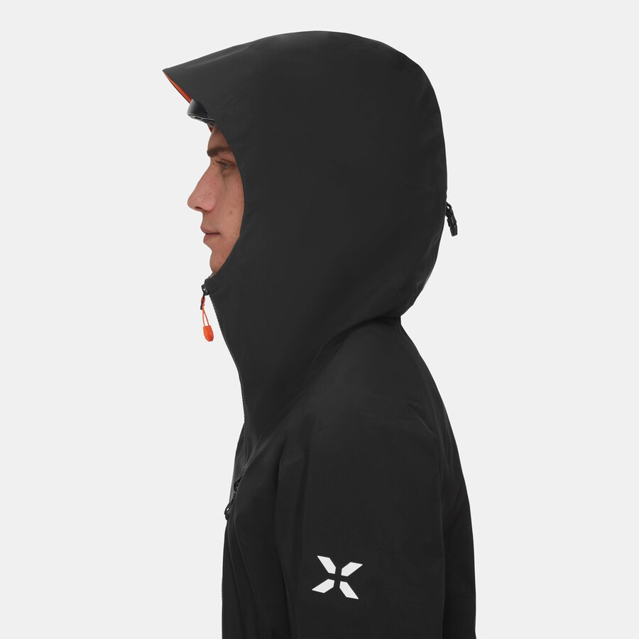 eiger free advanced hs kapuzenjacke herren schwarz