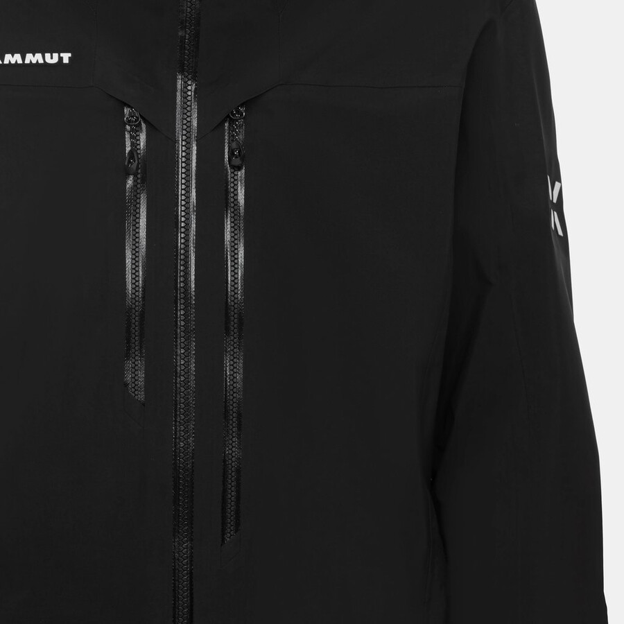 eiger free advanced hs kapuzenjacke herren schwarz