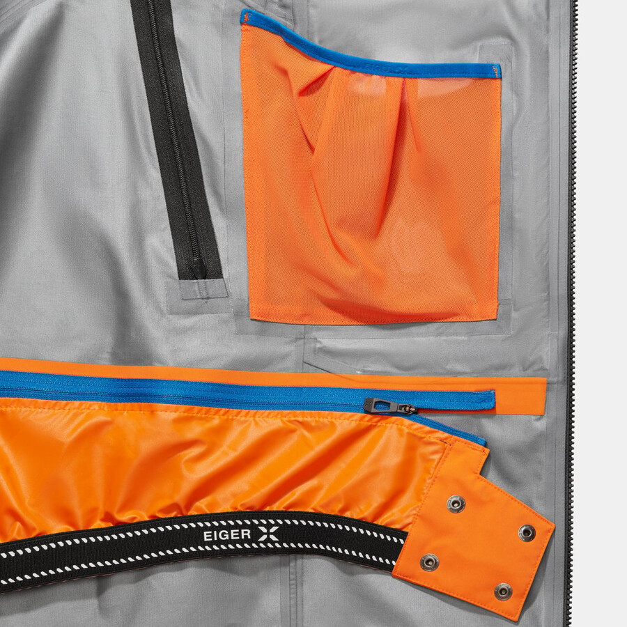 eiger free advanced hs kapuzenjacke herren schwarz
