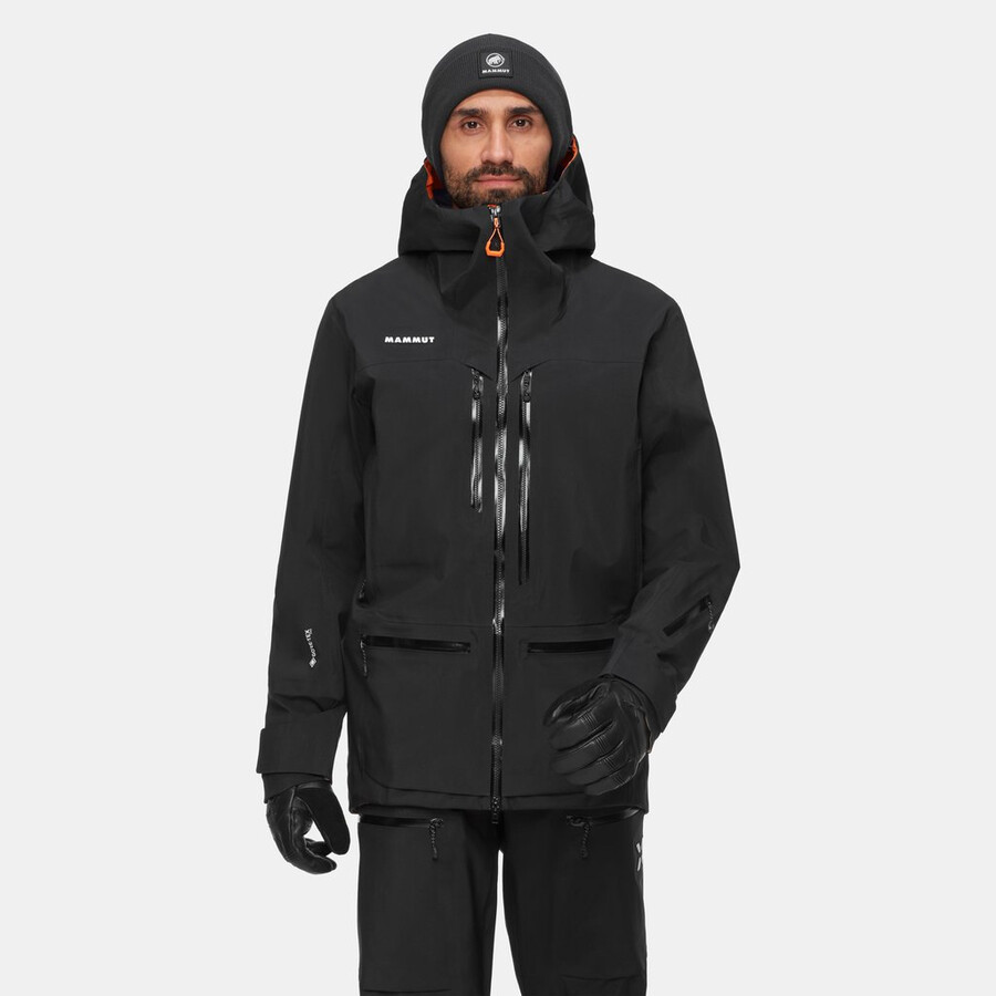 eiger free pro hs kapuzenjacke herren schwarz