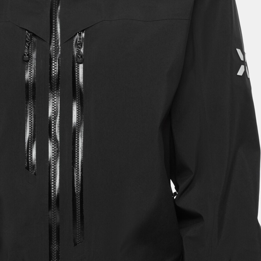 eiger free pro hs kapuzenjacke herren schwarz
