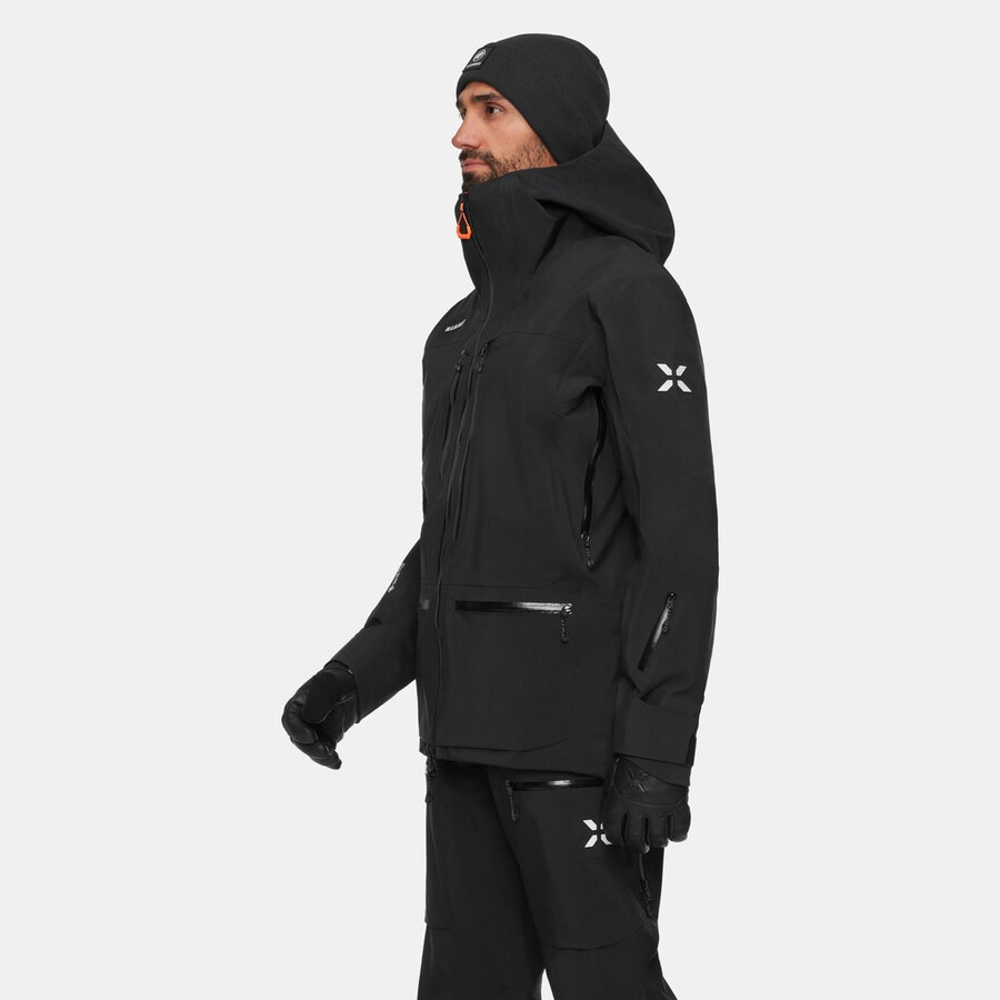 eiger free pro hs kapuzenjacke herren schwarz