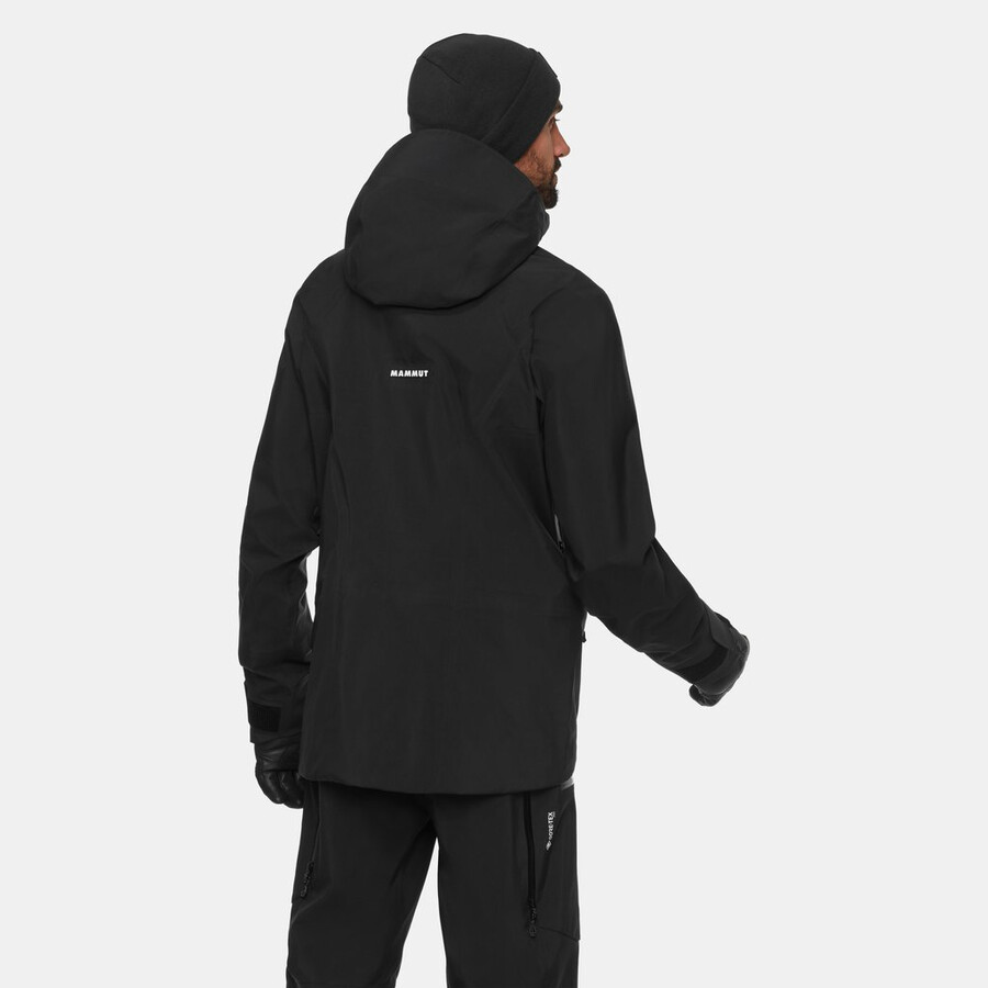 eiger free pro hs kapuzenjacke herren schwarz