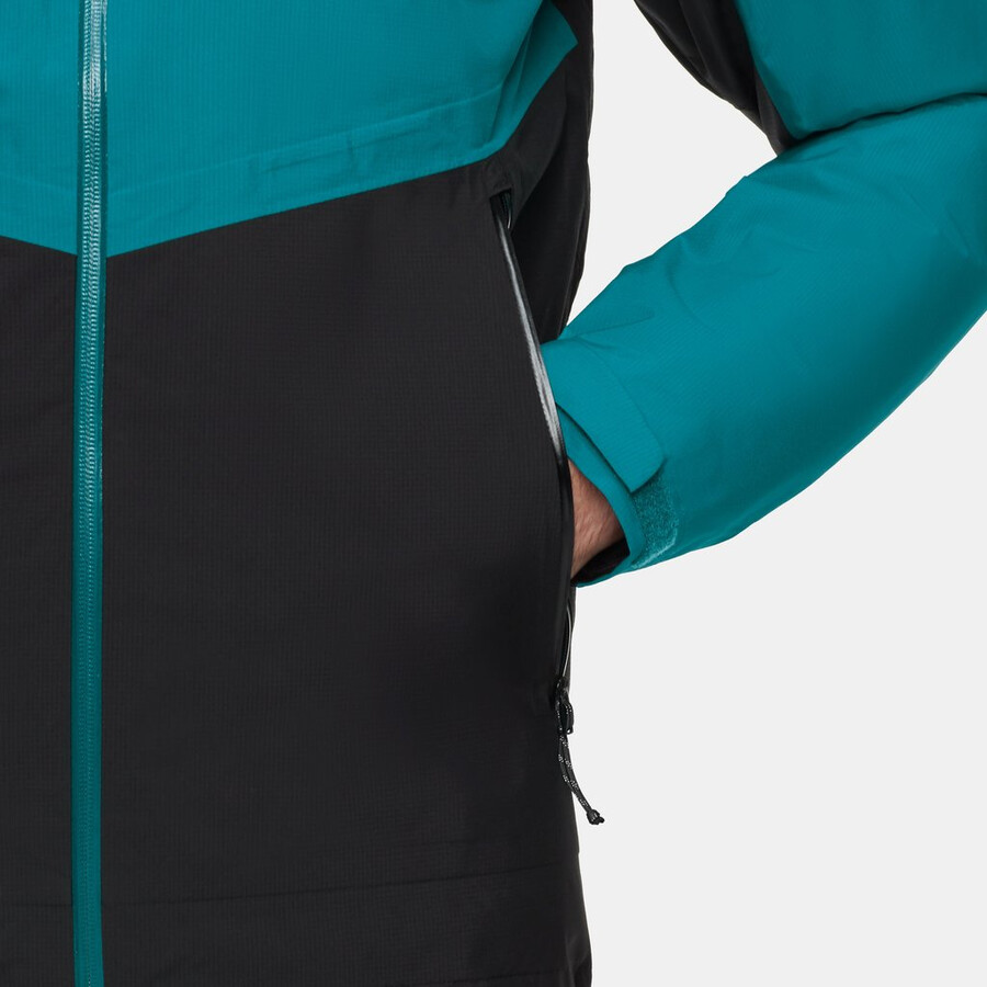 alto light 3-in-1 hs kapuzenjacke für herren dunkelblaugrün-schwarz