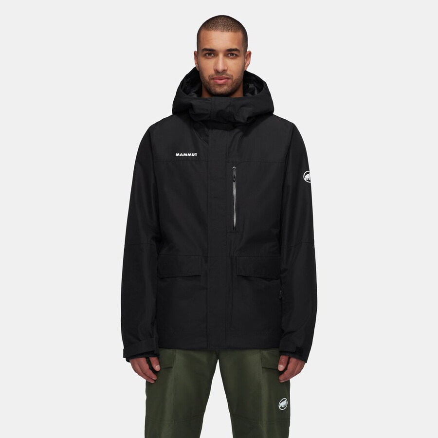 fall line hs thermo kapuzenjacke herren schwarz