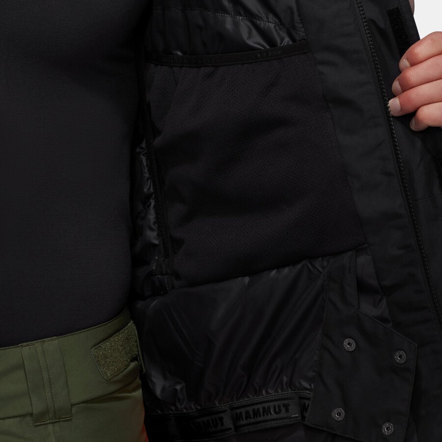 fall line hs thermo kapuzenjacke herren schwarz