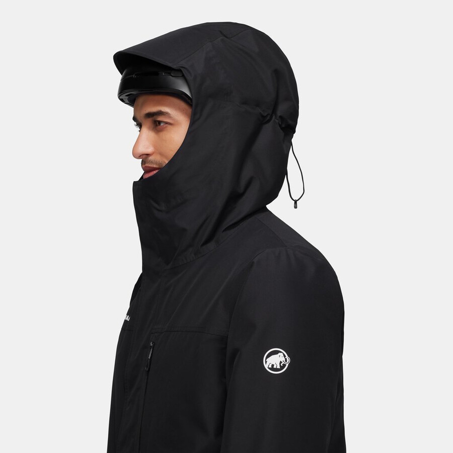 fall line hs thermo kapuzenjacke herren schwarz