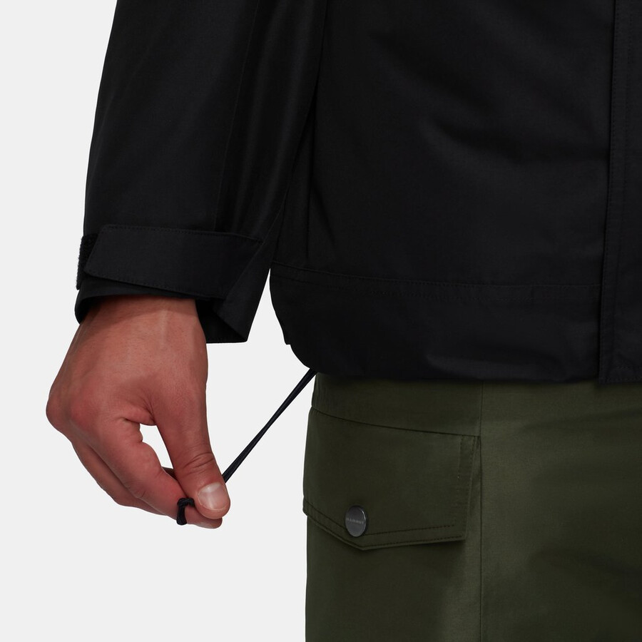 fall line hs thermo kapuzenjacke herren schwarz