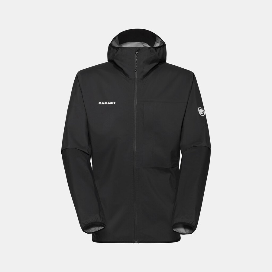 ducan light hs kapuzenjacke herren schwarz