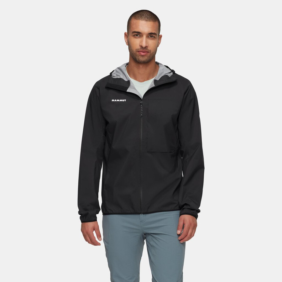 ducan light hs kapuzenjacke herren schwarz
