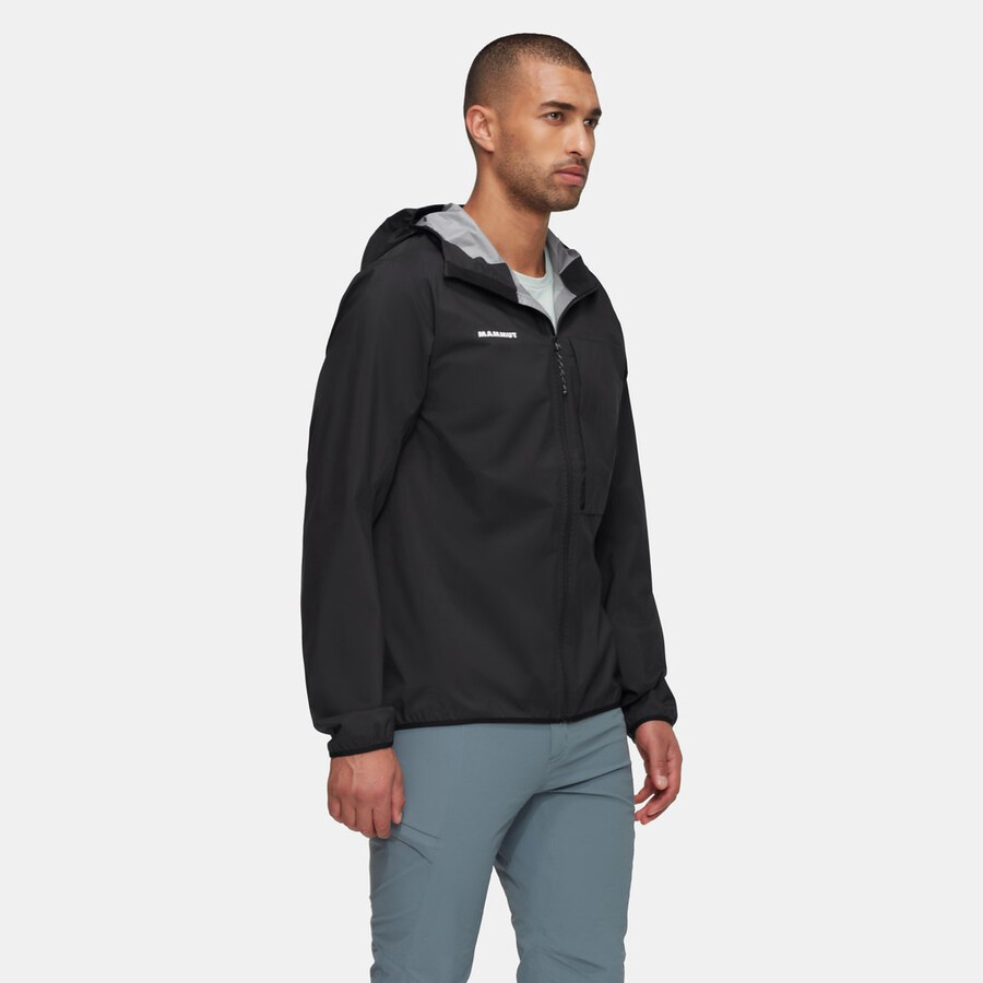 ducan light hs kapuzenjacke herren schwarz