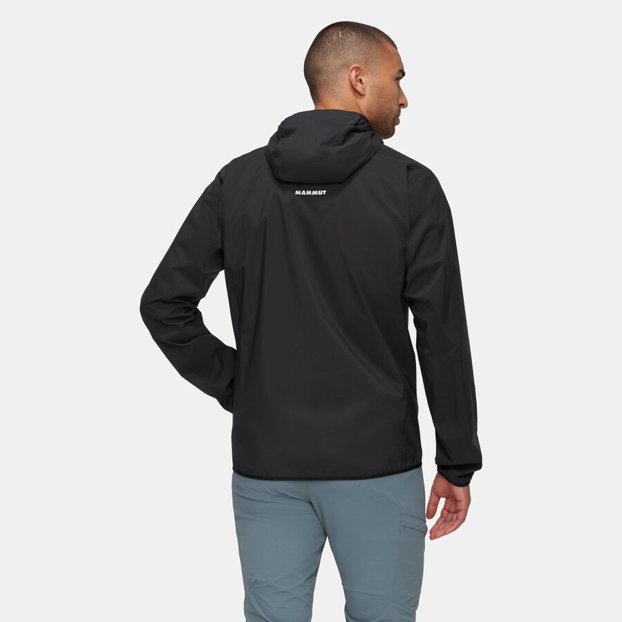ducan light hs kapuzenjacke herren schwarz