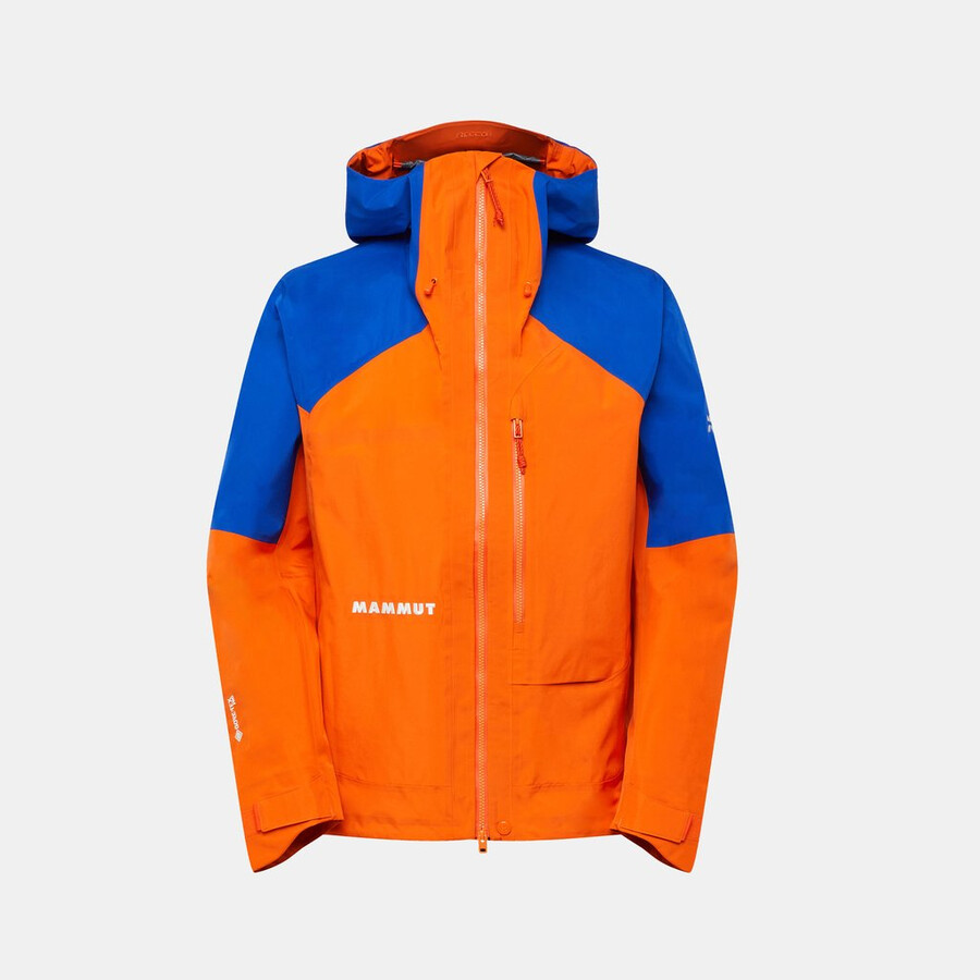 eiger nordwand advanced hs kapuzenjacke herren eiger orange-eiger blau