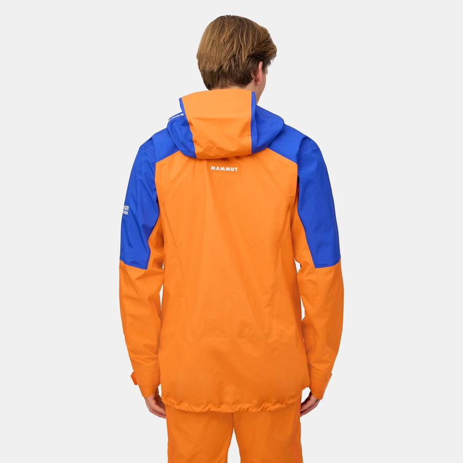 eiger nordwand advanced hs kapuzenjacke herren eiger orange-eiger blau