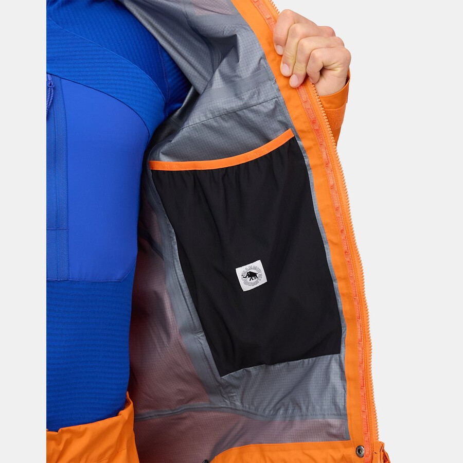 eiger nordwand advanced hs kapuzenjacke herren eiger orange-eiger blau