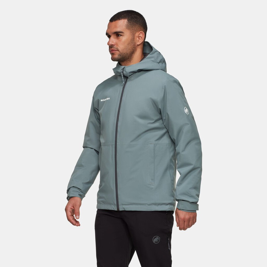 linard hs thermo kapuzenjacke für herren dunkelblaugrün-schwarz