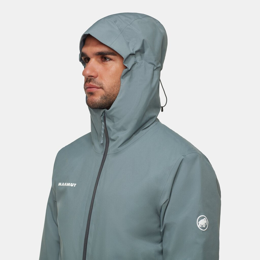 linard hs thermo kapuzenjacke für herren dunkelblaugrün-schwarz
