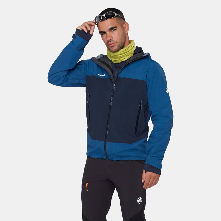 crag hs kapuzenjacke herren tschiel-marine