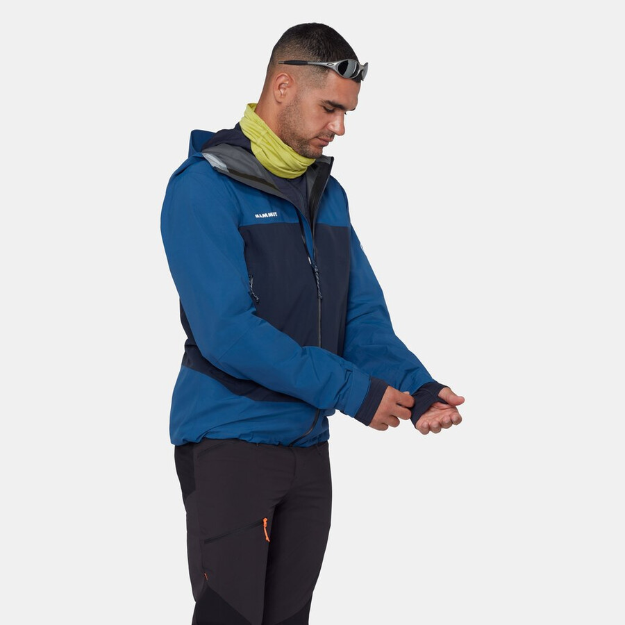 crag hs kapuzenjacke herren tschiel-marine