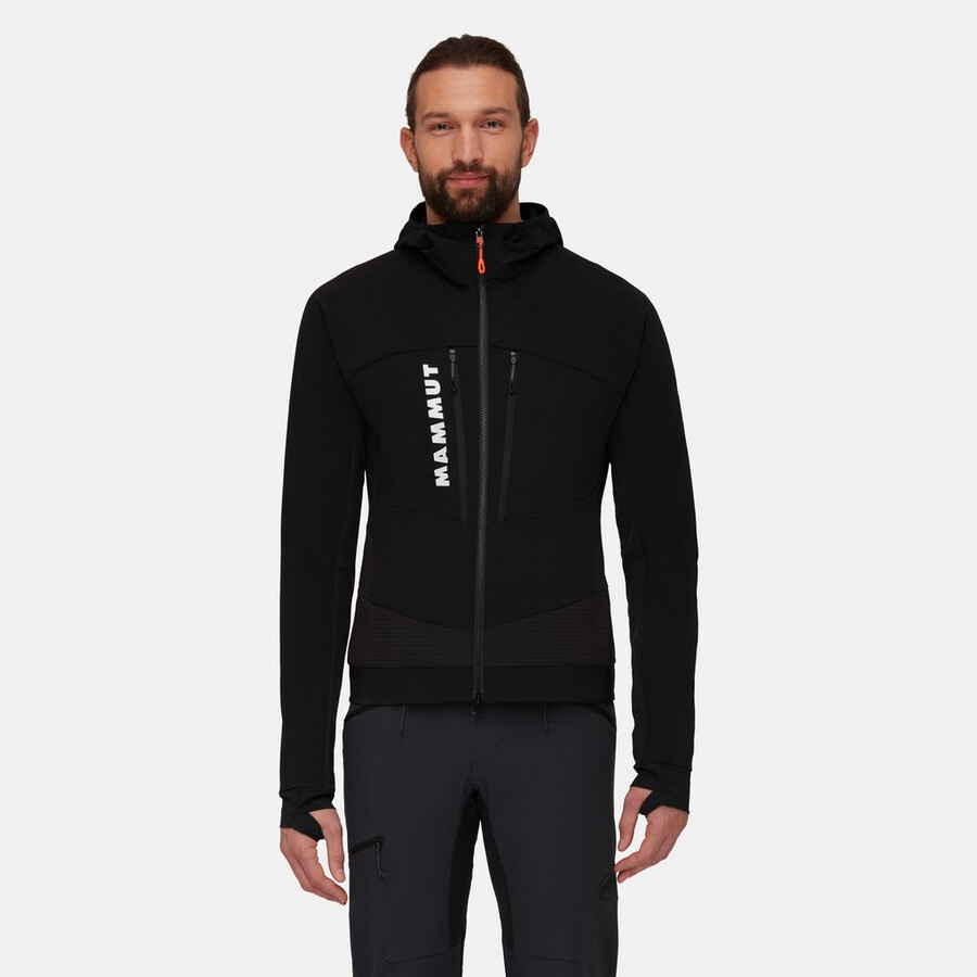 aenergy so hybrid kapuzenjacke herren schwarz