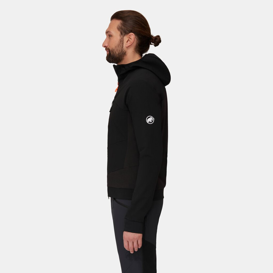 aenergy so hybrid kapuzenjacke herren schwarz