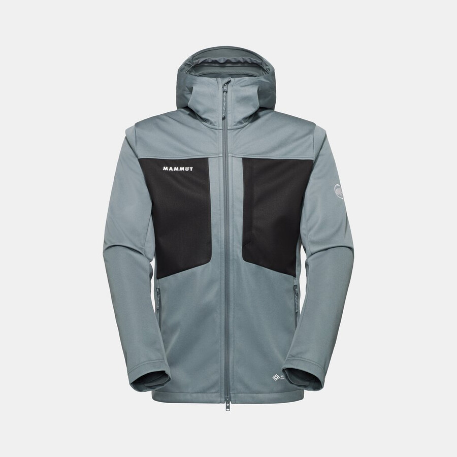 ultimate viii so kapuzenjacke herren mammut rot-schwarz