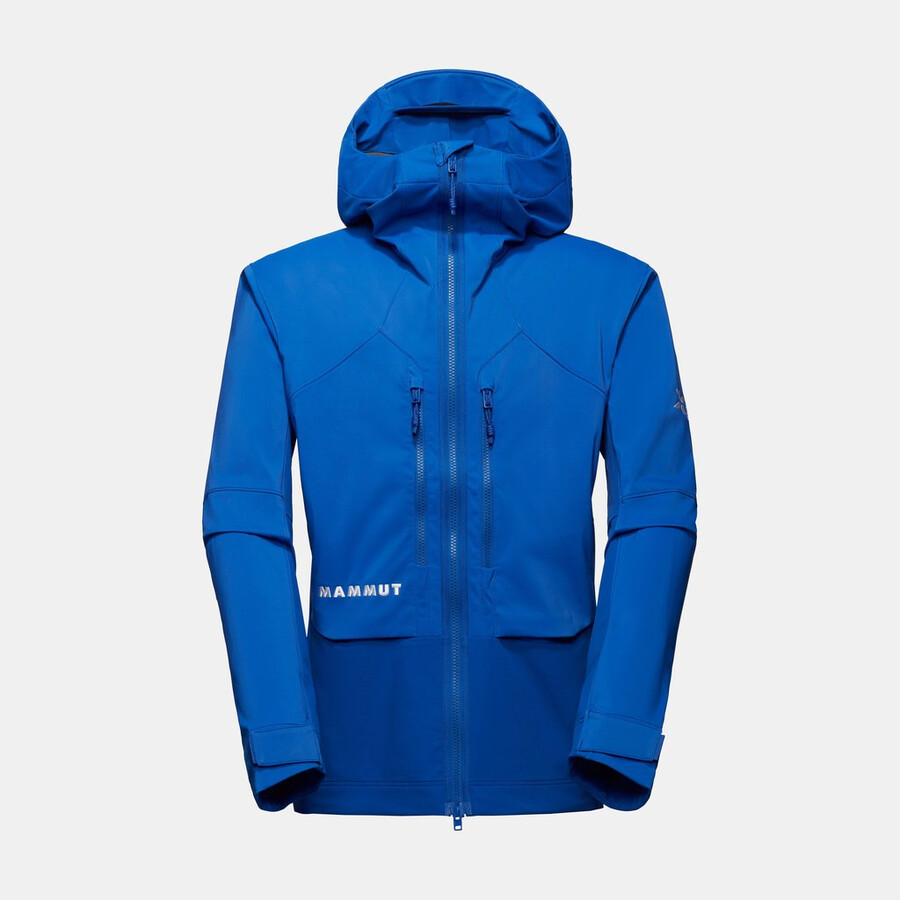 eiger nordwand pro so kapuzenjacke herren eiger blau