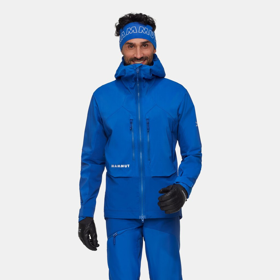 eiger nordwand pro so kapuzenjacke herren eiger blau