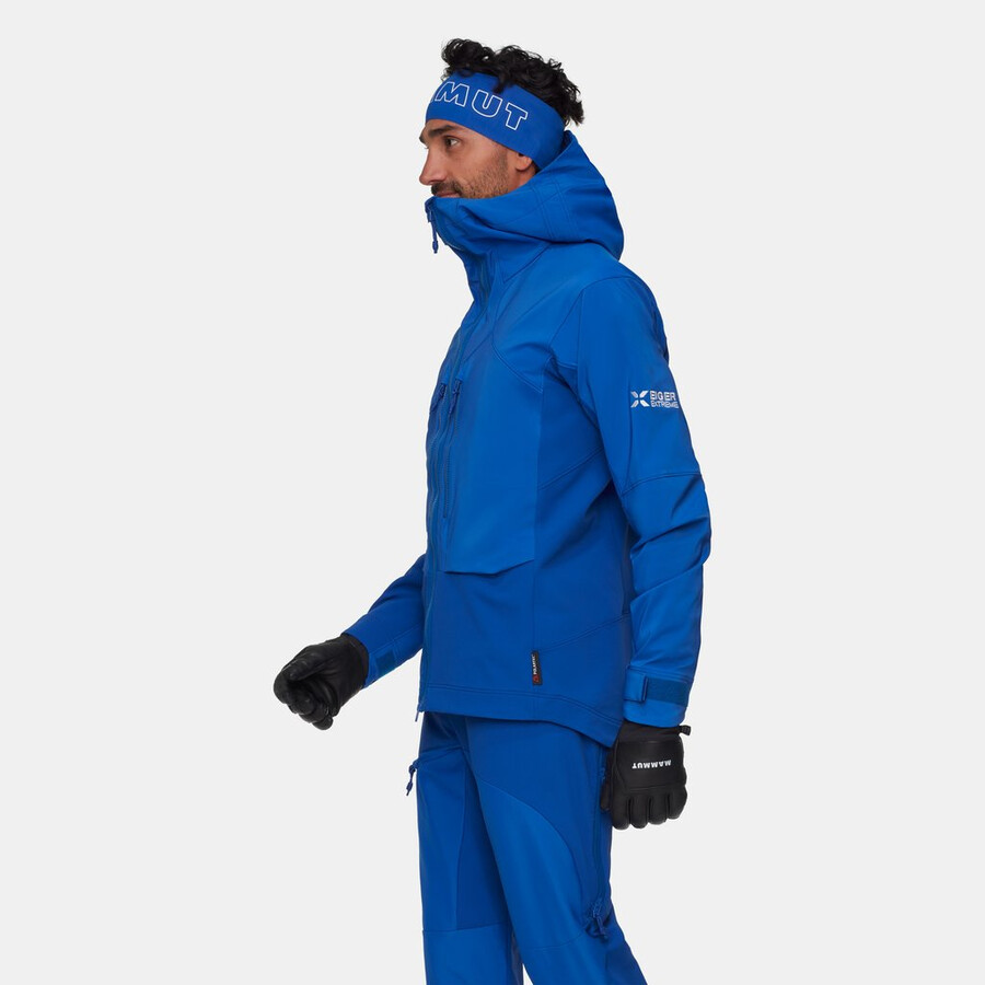 eiger nordwand pro so kapuzenjacke herren eiger blau