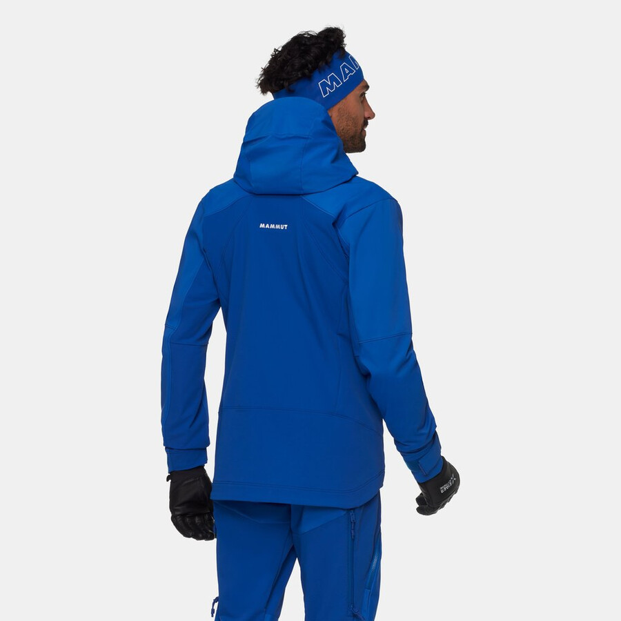 eiger nordwand pro so kapuzenjacke herren eiger blau