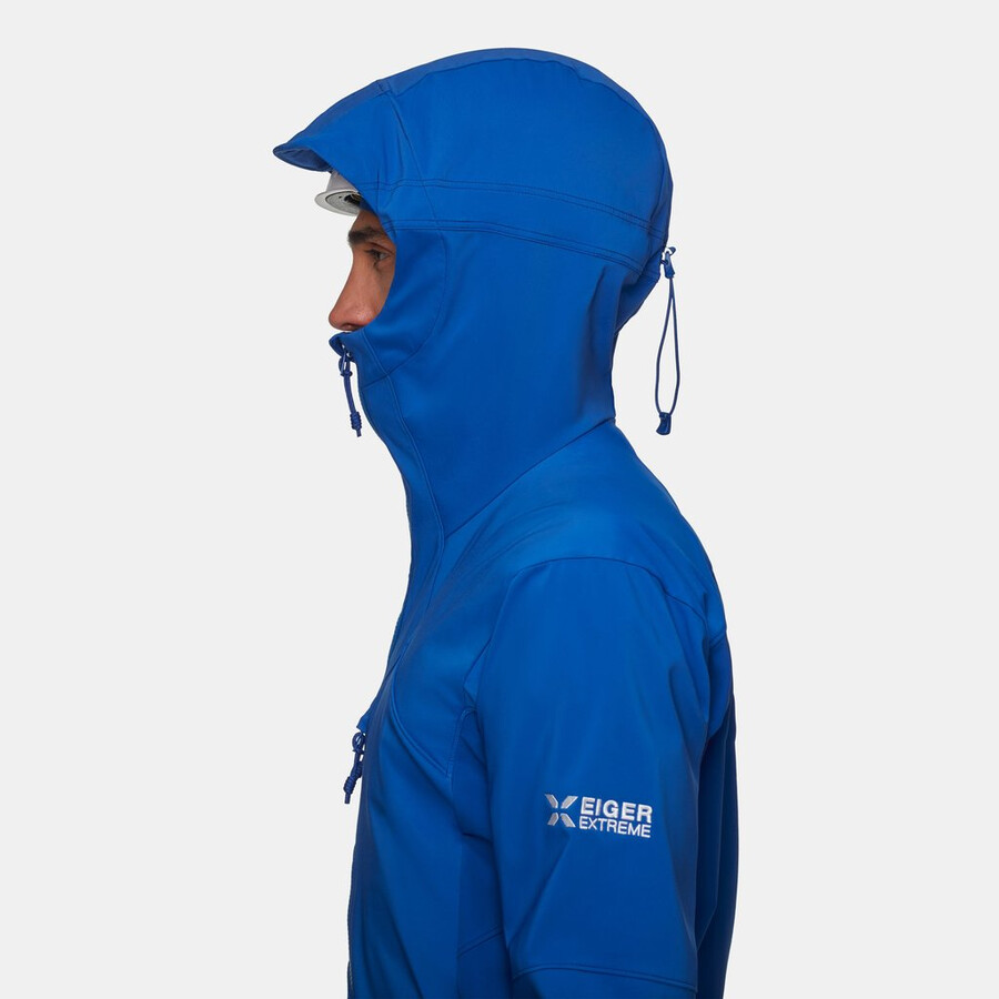 eiger nordwand pro so kapuzenjacke herren eiger blau