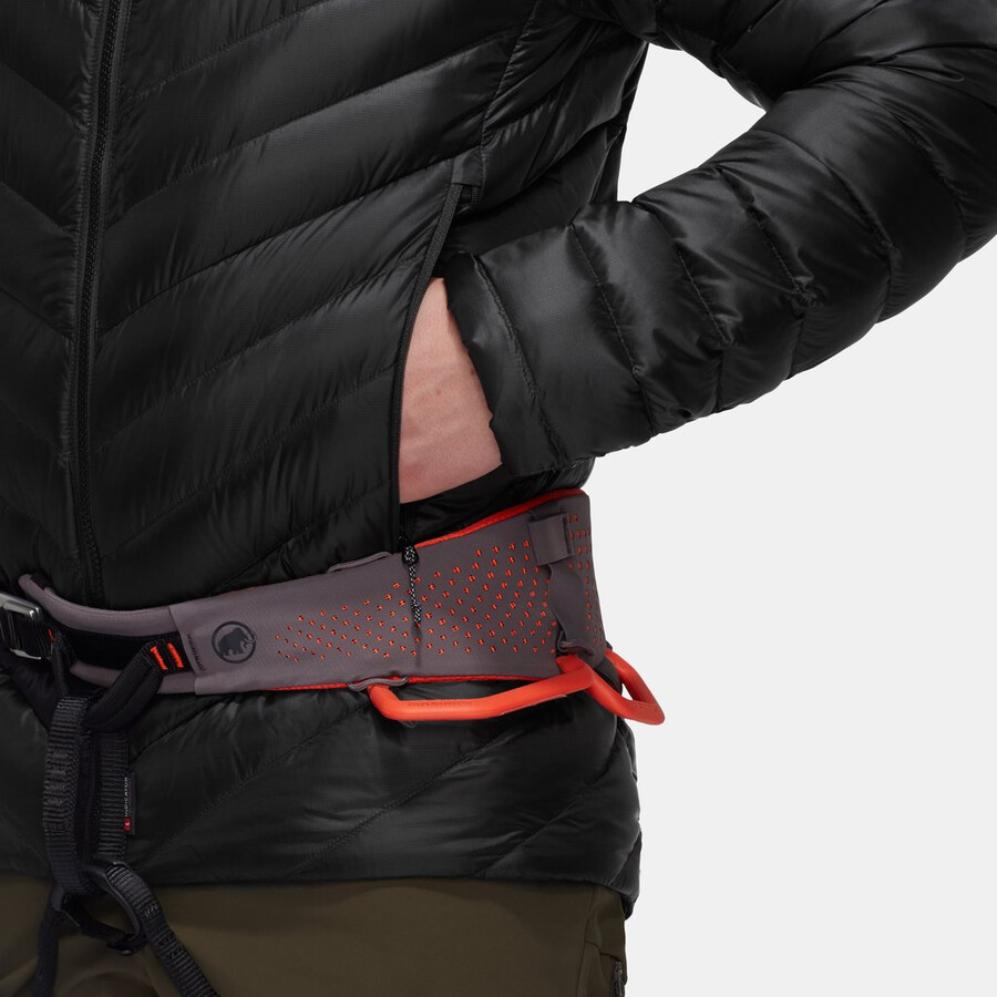 broad peak in kapuzenjacke für herren tiefes türkis-schwarz
