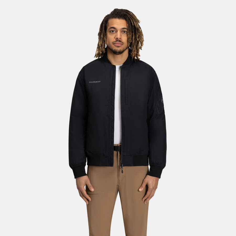 floeberg in bomberjacke herren schwarz