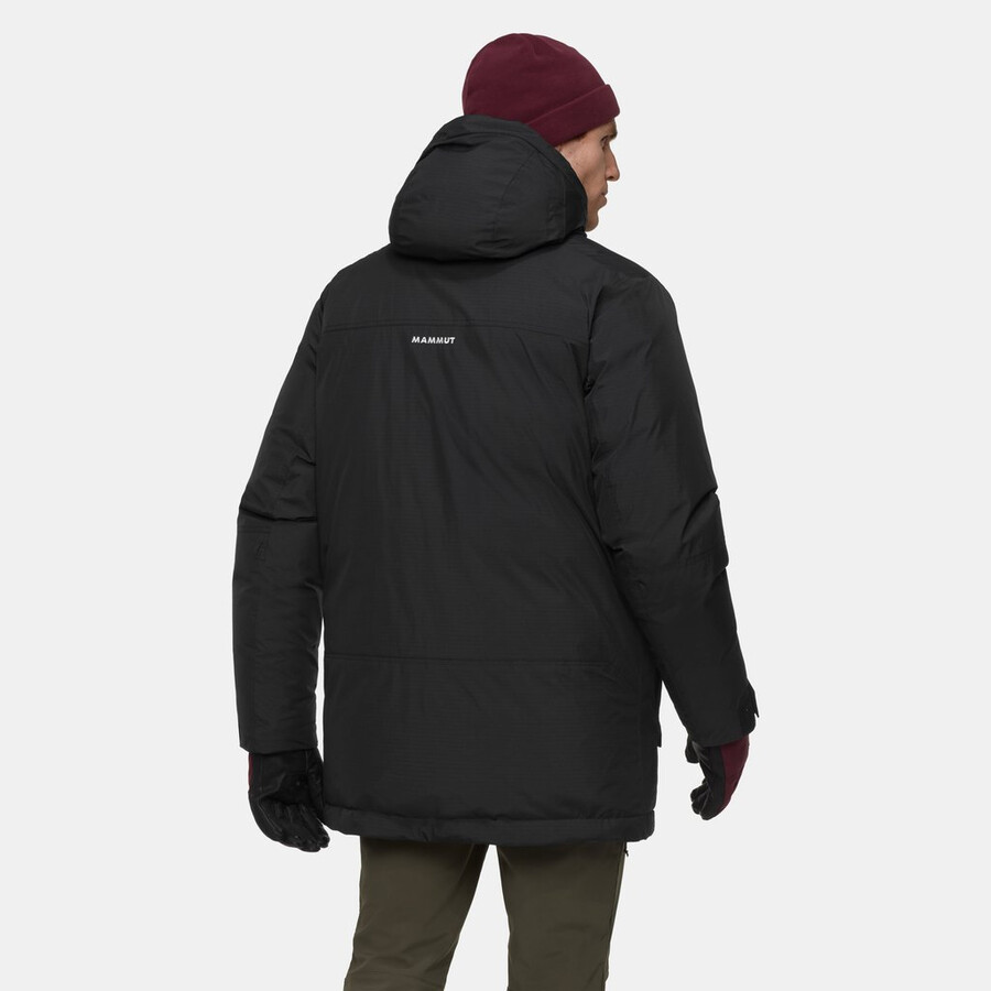 arctic in kapuzenparka herren gletscherblau-schwarz