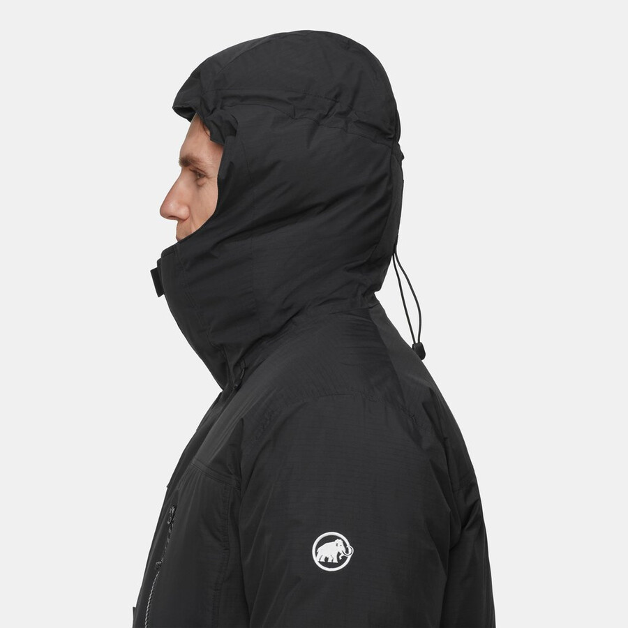 arctic in kapuzenparka herren gletscherblau-schwarz