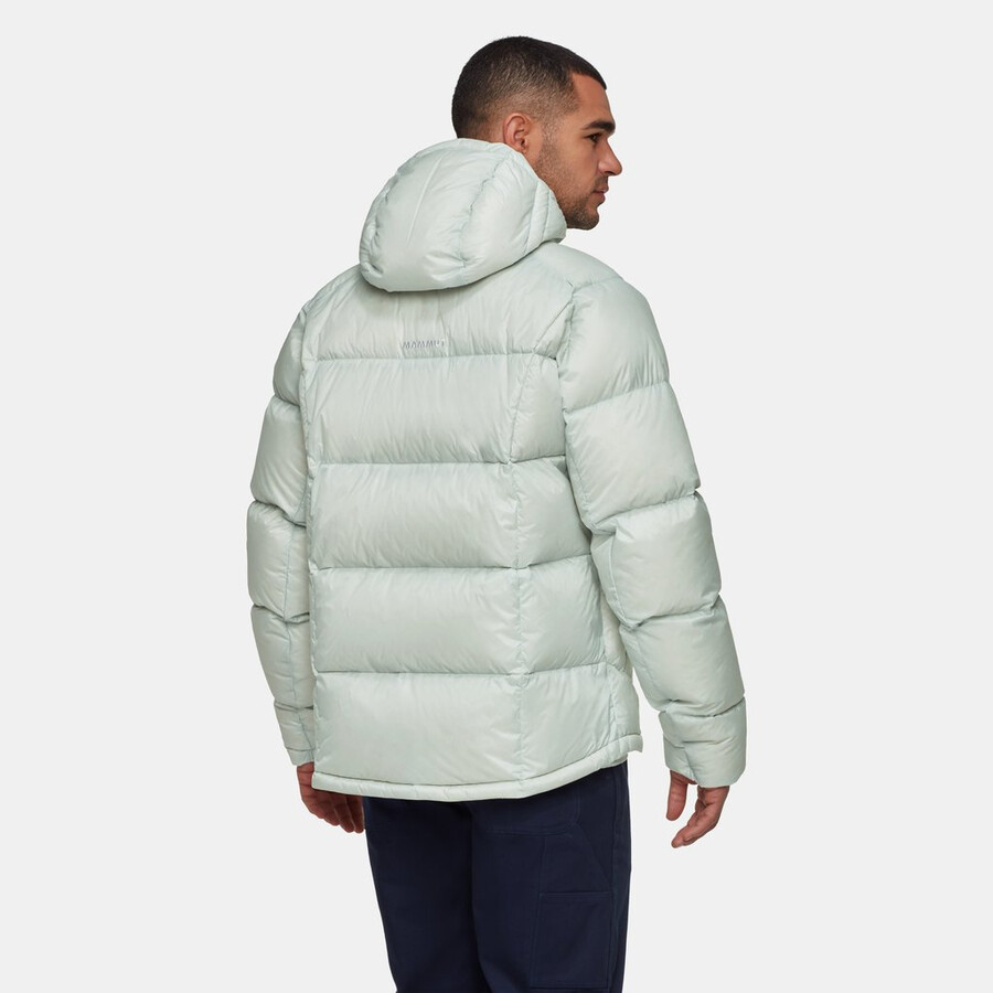glacier glow in kapuzenjacke herren silbergrün