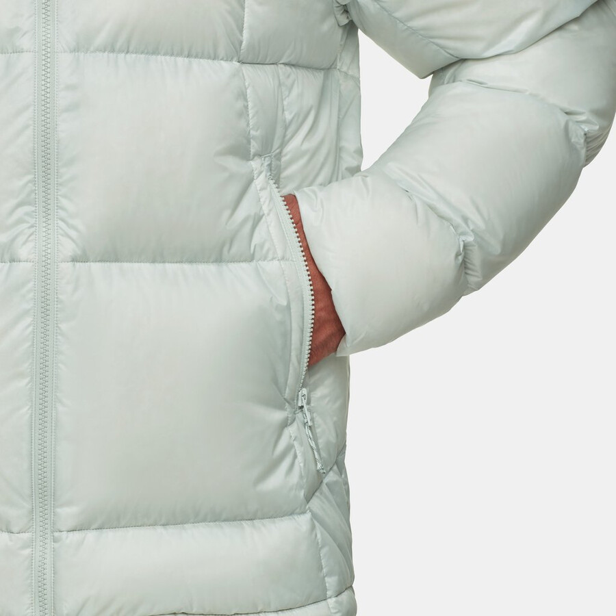 glacier glow in kapuzenjacke herren silbergrün