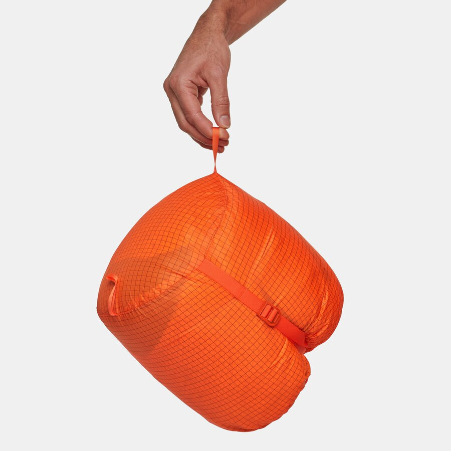 eiger nordwand advanced daunenjacke mit kapuze für herren farbe orange-eiger blau
