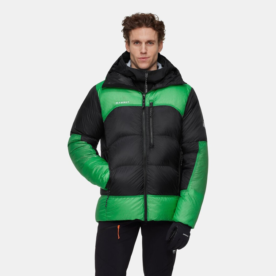 taiss pro belay in kapuzenjacke herren schwarz-pinien