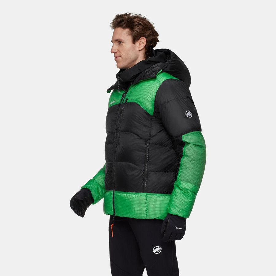 taiss pro belay in kapuzenjacke herren schwarz-pinien
