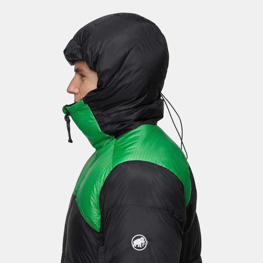 taiss pro belay in kapuzenjacke herren schwarz-pinien
