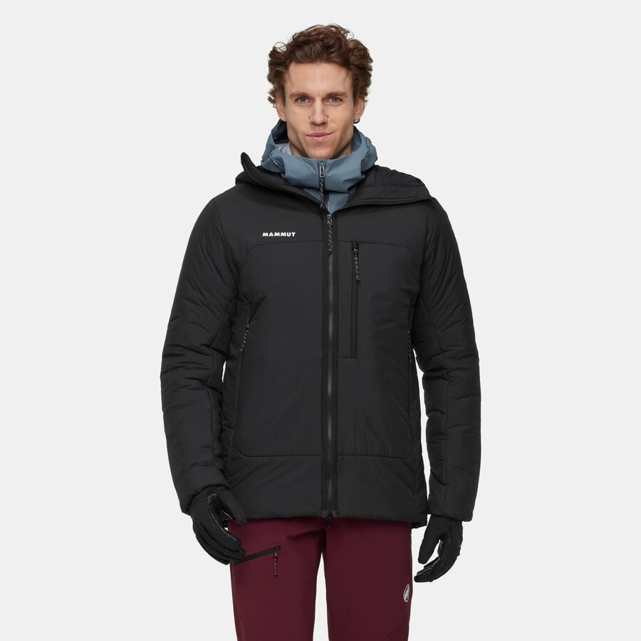 rime pro belay in kapuzenjacke herren vin-schwarz