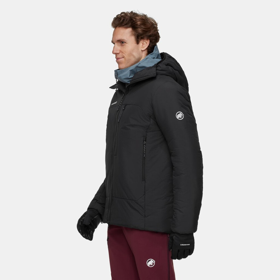 rime pro belay in kapuzenjacke herren vin-schwarz